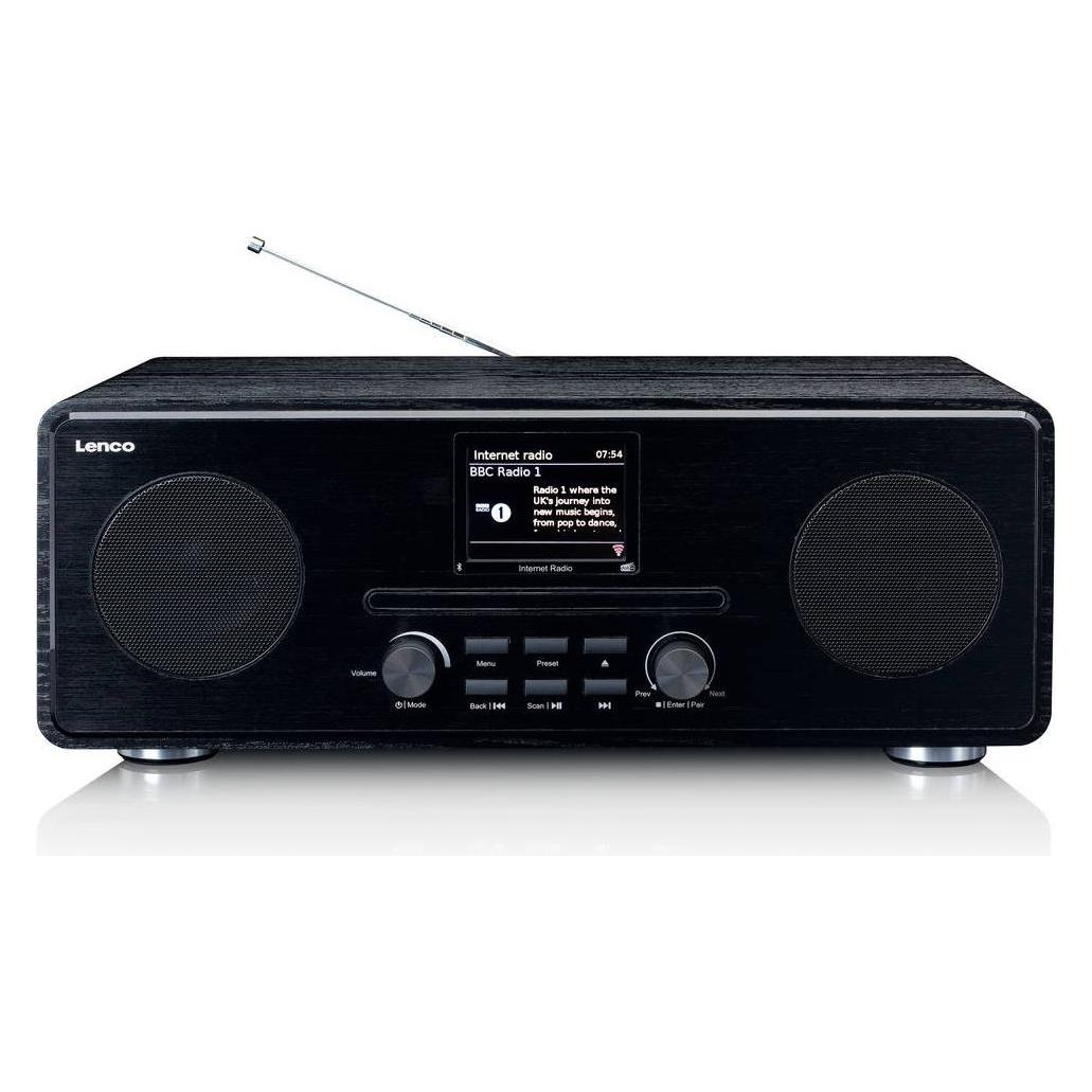 Lenco DIR-260BK (DAB+, FM, Internetradio, KW, Bluetooth, WLAN) (DIR-260BK)