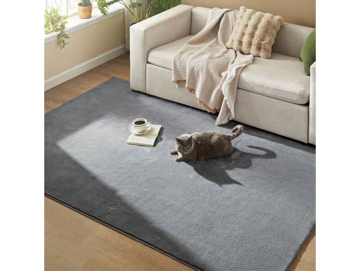 Tapis de salon - SONGMICS HOME - 160 x 230 cm - Antidérapant - Lavable en Machine - Gris Tourterelle