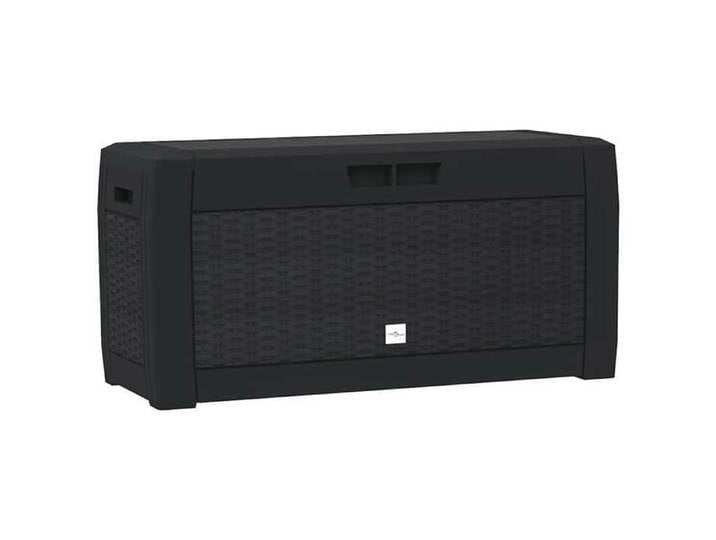 Coffre de jardin en polypropylène - vidaxl - 119x48x60 cm - Anthracite - 310 L - Anti-corrosion - Protection anti-UV