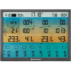 Bresser Weerstation - 4CAST WIFI - Met 8-daagse Voorspelling een Uitgebreid XXL-scherm, Wetterstation, Schwarz