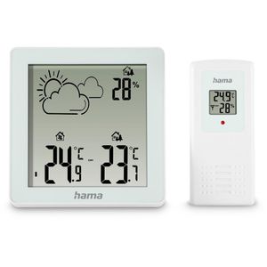 Hama Wetterstation 00222234 Zakynthos, Funk , digital, mit Außensensor, Wettervorhersage, LC-Display & 4 Messwerten