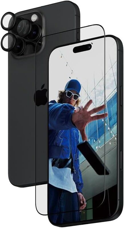 PanzerGlass® 2-in-1 Protection Set for iPhone 16 Pro – Premium Screen & Camera Lens Protector, Scratch & Shock Resistant, Easy Install