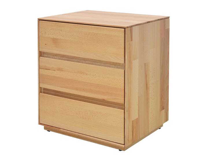 Table de nuit en bois massif Siguas 50 x 58 x 40cm Marron