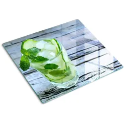 GLASPLATTE 60x52 cm Wassergurken