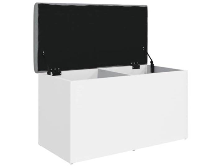 Makastle Aufbewahrungsbank Weiß 82 x 42 x 45 cm Holzwerkstoff