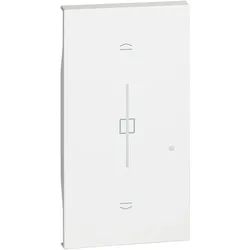 Legrand KW43M2 LivingNow 2-modulige Taste für Rollladen-Wandsender with Netatmo, Farbe White