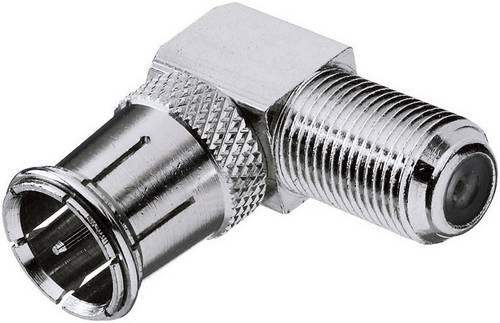 TRU COMPONENTS TC-2520009 F-Winkeladapter Anschlüsse: F-Quick-Stecker, F-Buchse 100St.