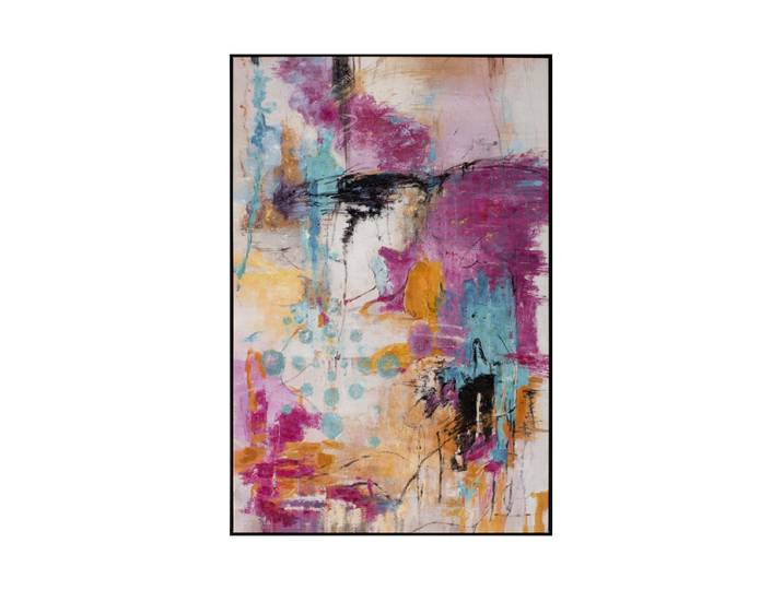 Handgemaltes, gerahmtes Bild „Colourful Thoughts“ 100 x 150 cm Multicolor Crea Collection