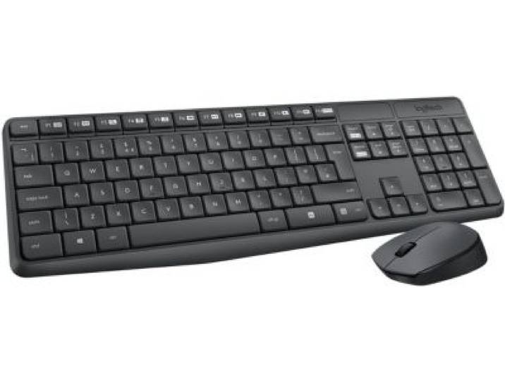 Logitech - Clavier + Souris Mk235 Sans Fil Silencieux