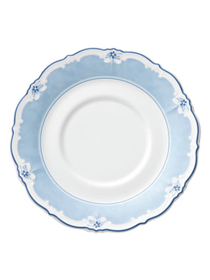 Hutschenreuther Tee-Untertasse ''Baronesse'' in Weiß/ Hellblau - Ø 15 cm - onesize