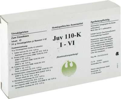 PHÖNIX LABORATORIUM GmbH JUV 110 K I-VI Globuli 6X20 g 01082460