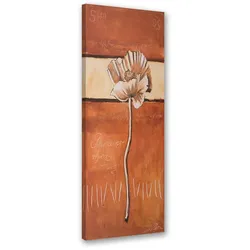 WANDBILD einsamer mohn gemalt