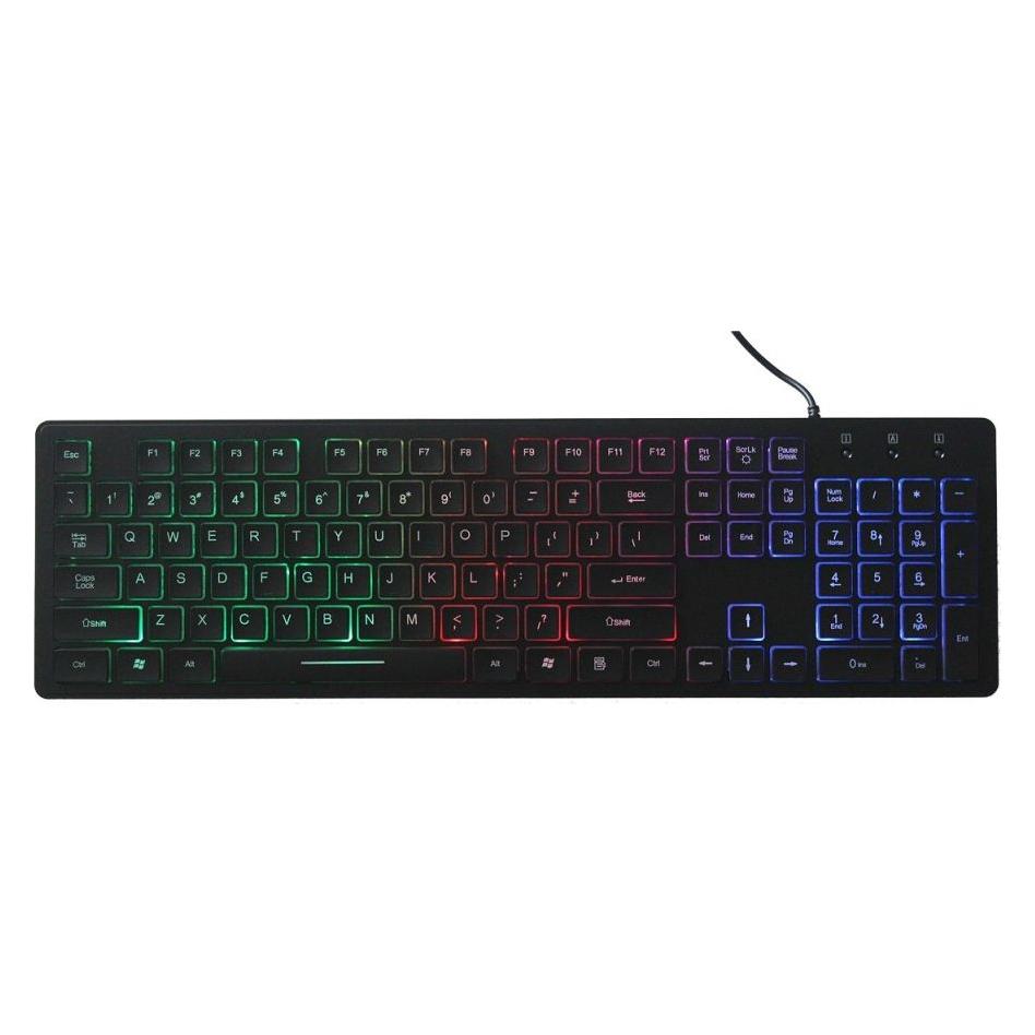 Art KL AK-20 SLIM Tastatur mit Beleuchtung AK-20 USB (US, Kabelgebunden) (KLART AK-20 SLIM)