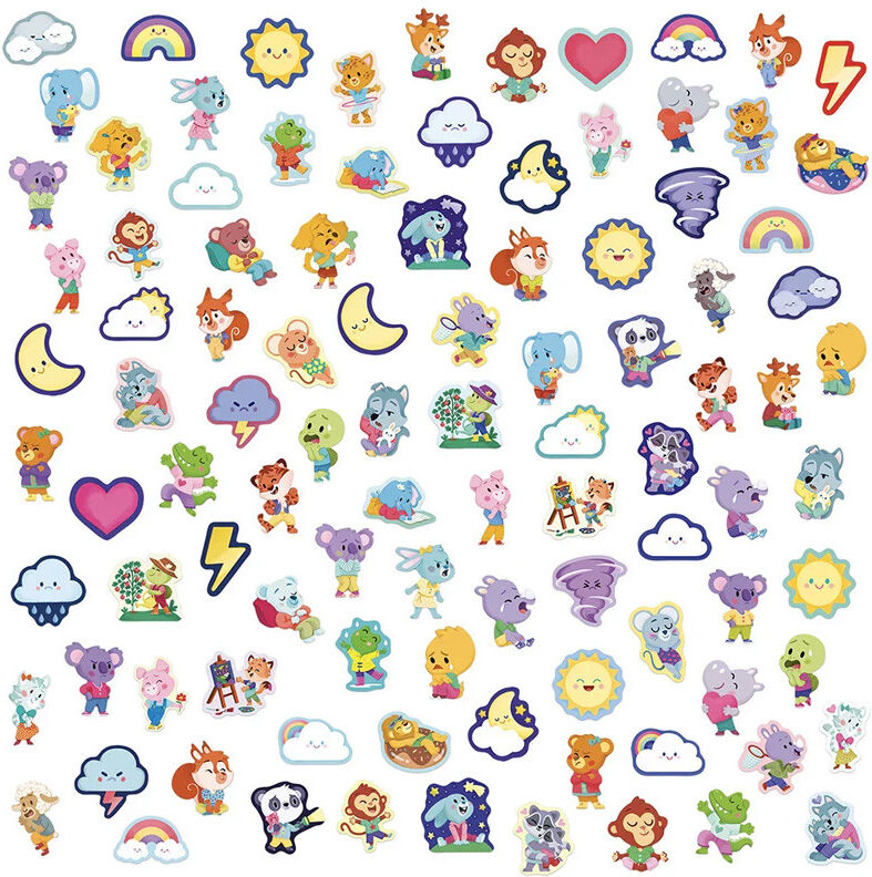 100 Gommettes Les Emotions - Janod