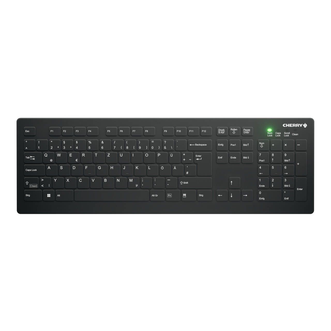 Cherry AK-C8112 Medical Kabellose Tastatur USB Schwarz (Versiegelt IP68) AK-C8112-FUS-B/DE