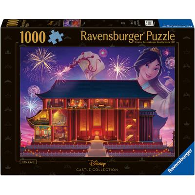Puzzle RAVENSBURGER "Castle Collection - Disney Princess, Mulan", bunt, Puzzles, KinderB:70cm H:50cm, Pappe, Made in Germany, B:70cm H:50cm