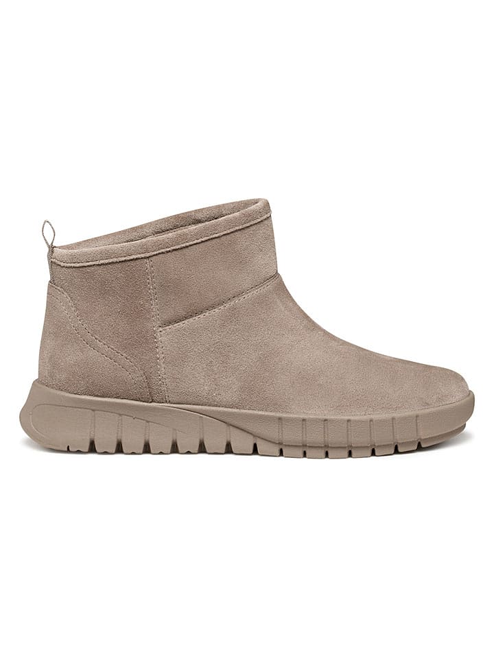 Geox Leder-Boots in Taupe - 38
