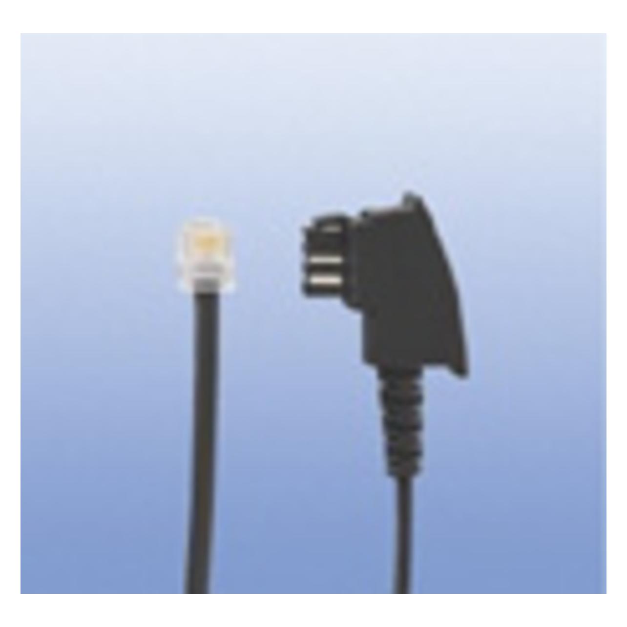 Rutenbeck 22510010 0.5m Schwarz Telefonkabel (22510010)