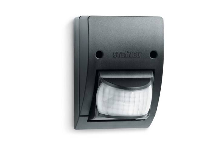 IS 2160 C Noir Détecteur de Mouvement en Saillie Mural 160ST 12M 8S-35MIN IP54 600W 230V AC