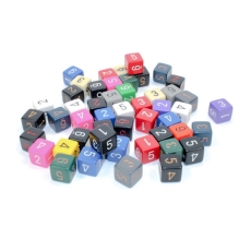 Chessex Würfelset - Opaque Würfel D6 (50 x W6) im Beutel - farblich gemischt 293351