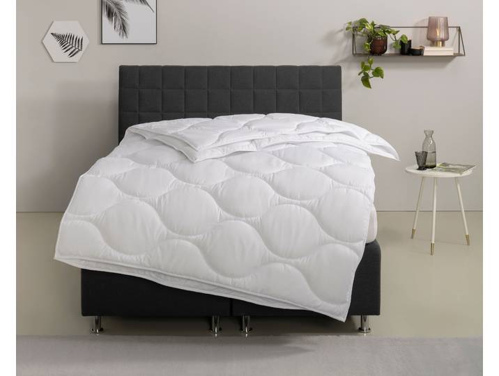 Microfaserbettdecke OTTO HOME Angly, Bettdecke 135x200 cm und 155x220 cm , weiß, B:155cm L:220cm, Bezug: 100% Polyester. Füllung: 100% Polyester, Bettdecken, Microfaserbettdecke, Bettdecken, Sommer, Winter, Decke, Allergiker geeignet (Hausstaub)
