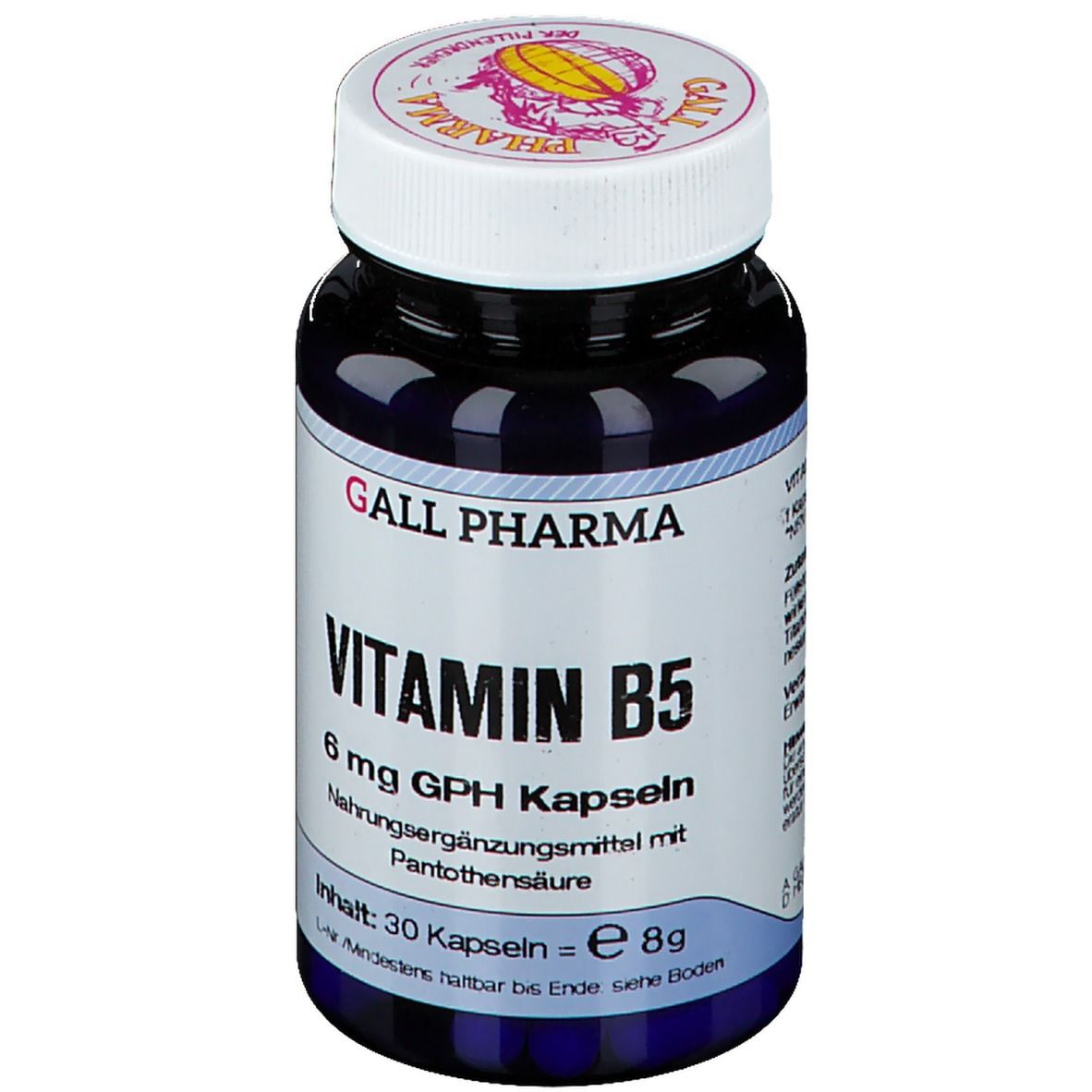 Vitamin B5 6 mg GPH Kapseln 30 St