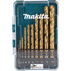 Makita Bohrer-Set HSS, 10-teilig - D-72849