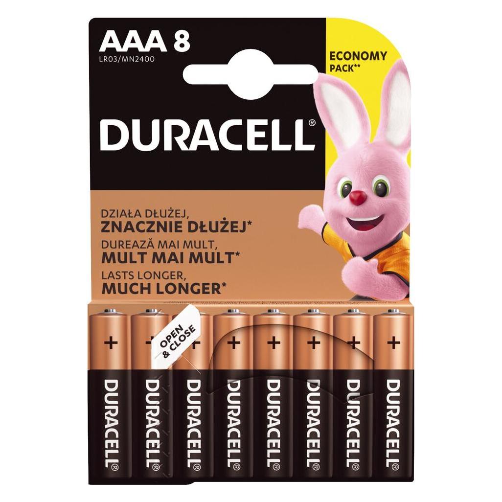 Duracell 8x LR03 AAA Einwegbatterie Alkali (8 Stk., AAA) (3758)