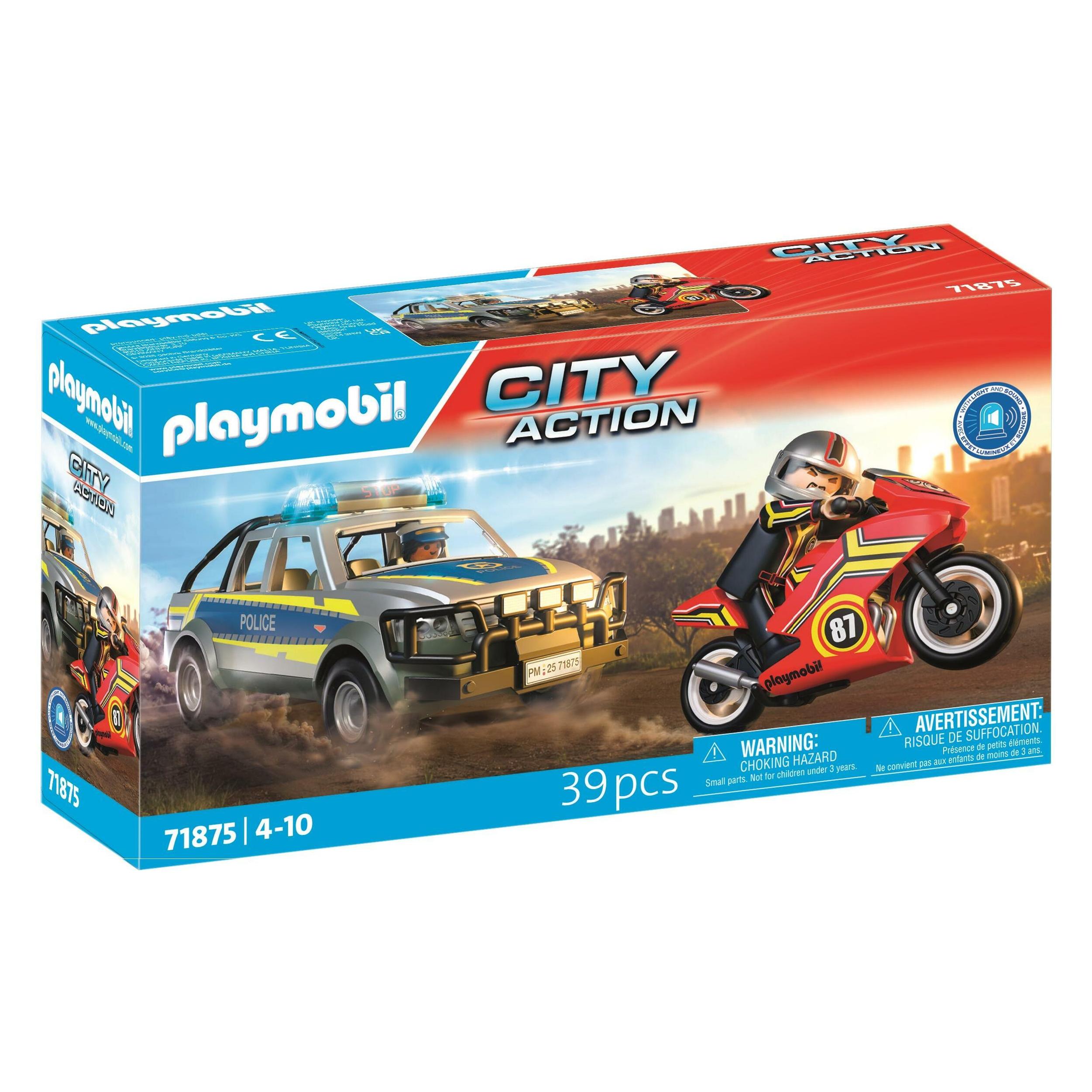 Playmobil Verfolgungsjagd mit Polizei Pick-Up (71875, Playmobil City Action) (71875)