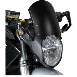 Barracuda, Motorrad Zubehör, Windschild Classic Aluminium Schwarz Zero DS