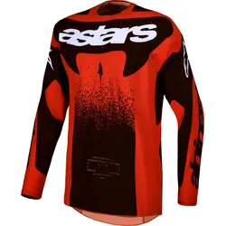 Alpinestars Techstar Swan, Trikot - Rot/Schwarz/Weiß - XXL