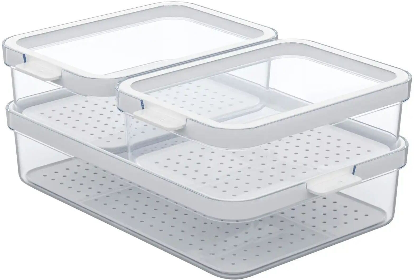 Rotho Kühlschrankorganizer-Set  Cauma ¦ transparent/klar ¦ Kunststoff ¦ Maße