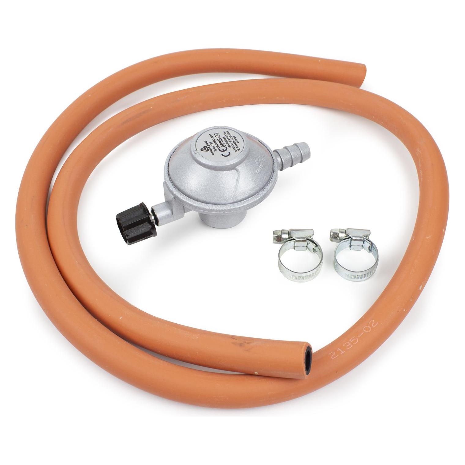 Muurikka 29 mbar Gas regulator for camping, for threaded gas bottles + 1.2 m hose (54130350)