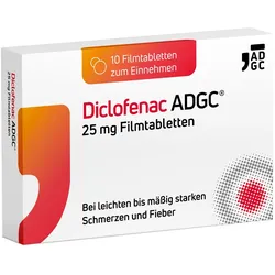 DICLOFENAC ADGC 25 mg Filmtabletten 10 St