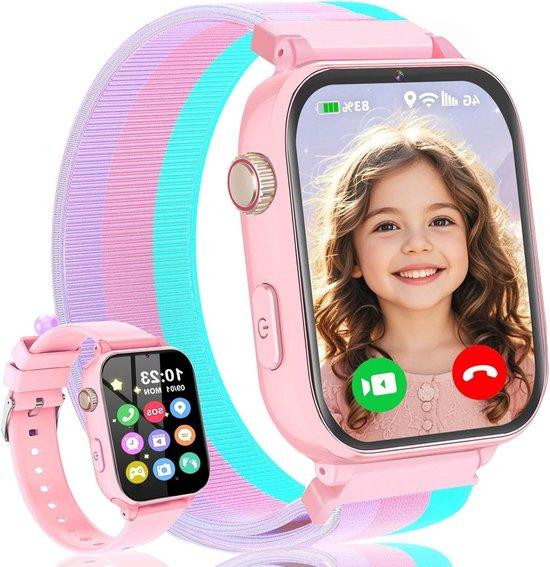 Ucani Kindersmartwatch met GPS en 4G - Roze