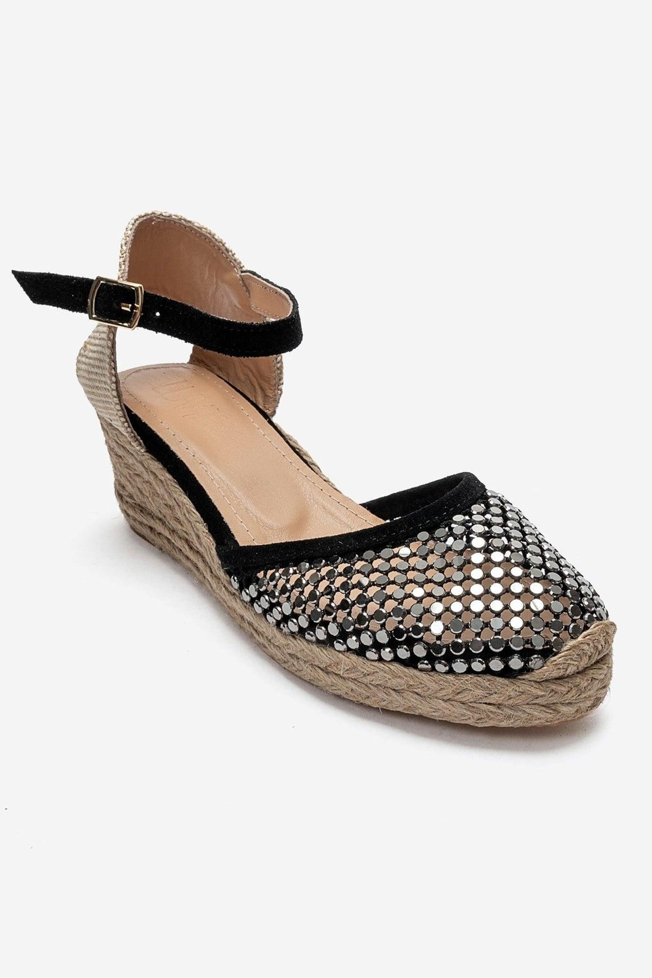 Drelix Leder-Espadrille-Sandale