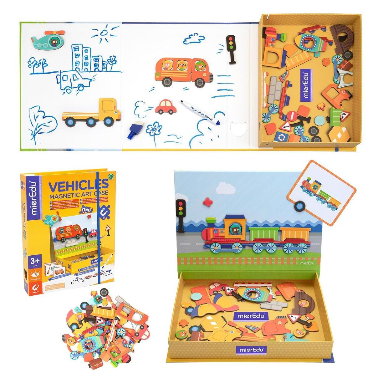 mierEdu Magnetic Art Case - Vehicles - (ME151) (Deutsch, Englisch, Französisch, Italienisch) (ME151)