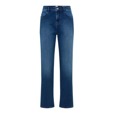 5-Pocket-Jeans BRAX "Style MADISON S", Damen, Gr. 46, Normalgrößen, blau, Denim/Jeans, 98% Baumwolle, 2% Elasthan, Jeans 5-Pocket-Jeans