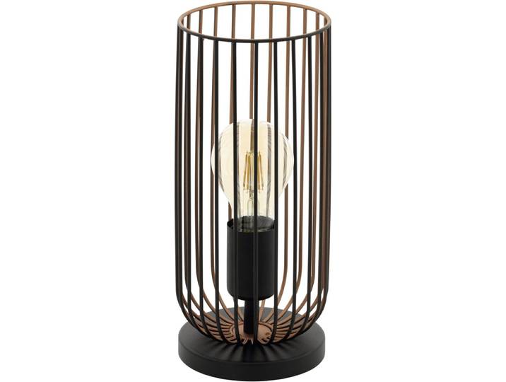 EGLO Roccamena Tafellamp - E27 - 31 cm - Zwart/Koper