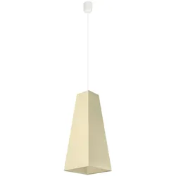 Pendel Leuchte Textil Stoff creme IP20 Hänge Beleuchtung E27 Decken Lampe Spotlight 8051101