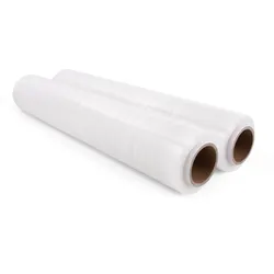 Inoverse Stretchfolie Transparent Wickelfolie, 2 kg, 2 Rollen, Für Möbel & Umzug, Palettenfolie, Handstretchfolie
