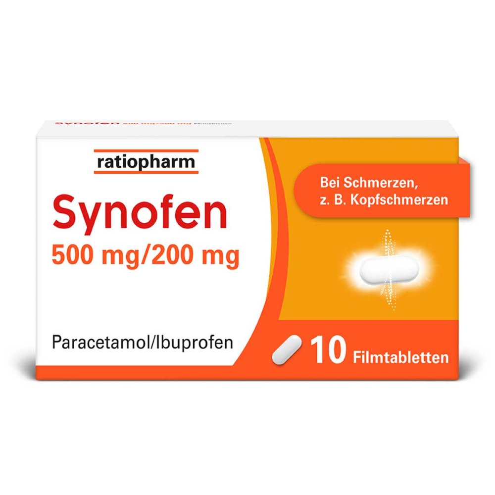 ratiopharm GmbH Synofen - mit Ibuprofen und Paracetamol 18218509