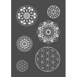 Rayher Siebdruck-Schablone "Mandala"