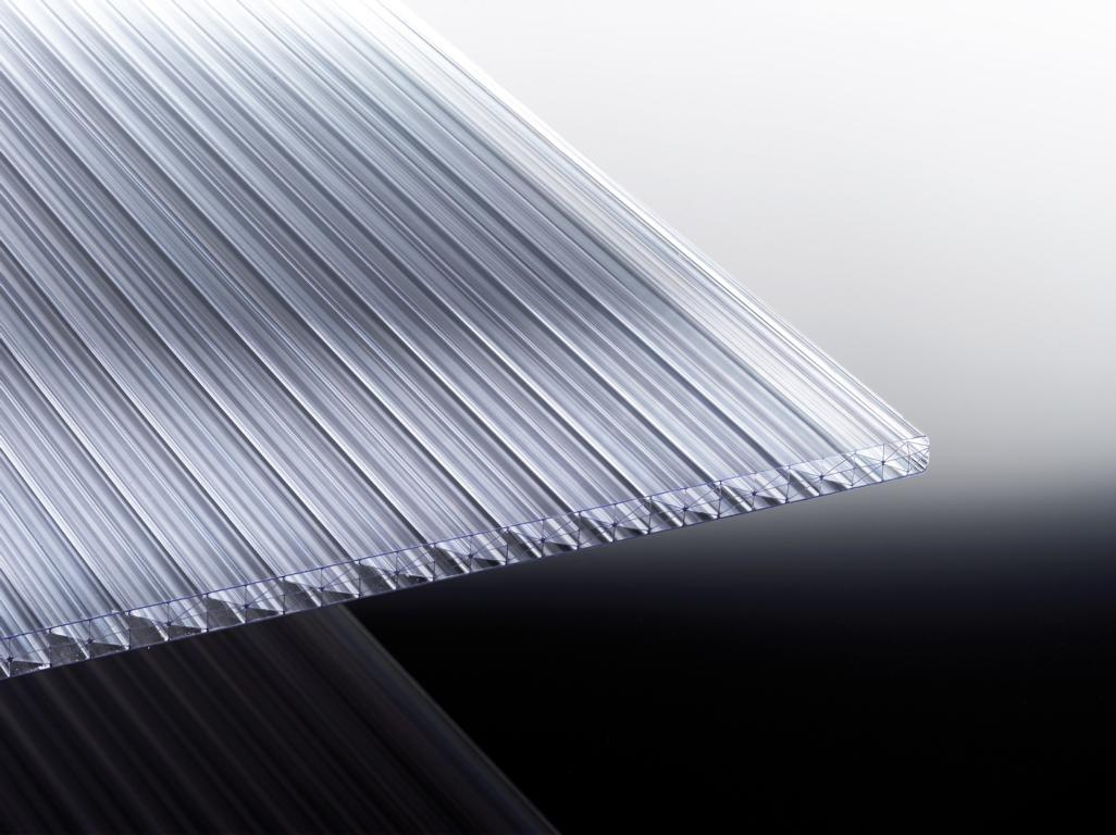 TETZNERJENT PC-Stegfünffachplatte Fachwerk 1200 x 6000 mm glasklar, 16 mm 16891332