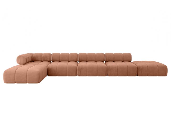 Ecksofa Kerru-L3 Apricot - Monolith 61