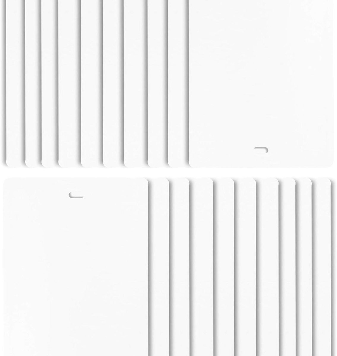 Wit Verticale Jaloezie Lamellen van Gebogen Vinyl - 645 x 35 cm