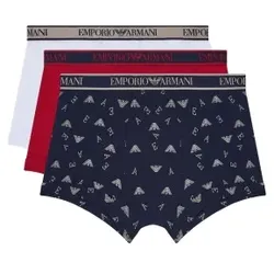 Armani Logo Boxer Briefs With Core Logo Waistband 3P Multi-colour-2 Baumwolle Medium Herren