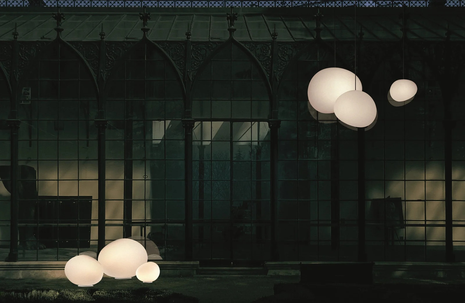 Foscarini Gregg Buiten Hanglamp XL Wit - Kunststof