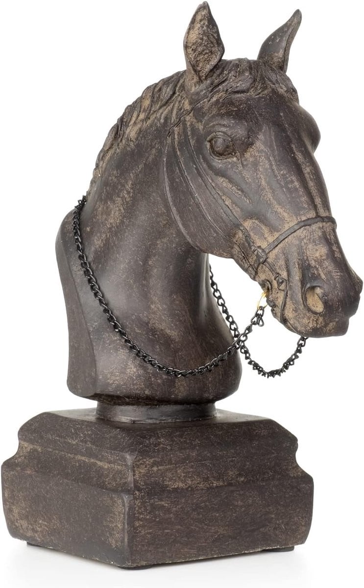 Decoratief Paardenhoofd Beeld - Polyhars Sculptuur voor Huis en Tuin