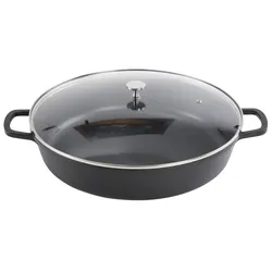 Contacto,AluChef® Bräter, rund 40 cm / schwarz